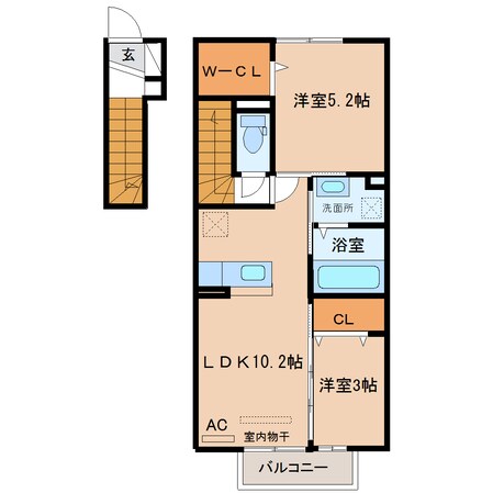 セジュールリアンⅡの物件間取画像